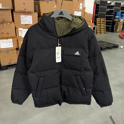 Adidas 阿迪达斯 男女冬季运动休闲双面穿保暖连帽羽绒服 IV7569