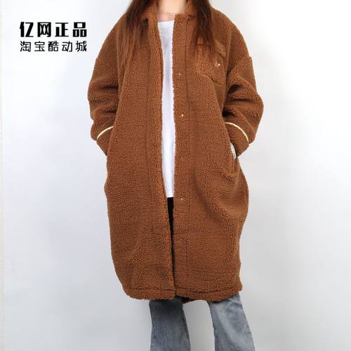 三叶草女款冬季羊羔毛保暖外套