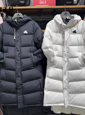 Adidas 阿迪达斯 男女运动休闲保暖长款羽绒服 KF6741 KF6745