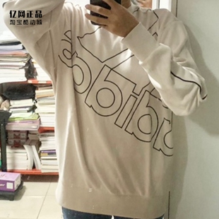Adidas 阿迪达斯 男女情侣款舒适圆领大LOGO套头衫 GM5634 GL0531