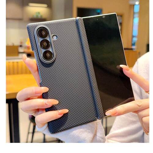 适用三星ZFold7手机壳磁吸新款fold7双中轴Galaxy Z Fold7保护壳w26超薄高档凯夫拉纹全包防摔个性创意潮牌男