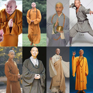 出家人服装寺庙法师法海古装少林寺和尚服棉麻武僧和尚古装演出服