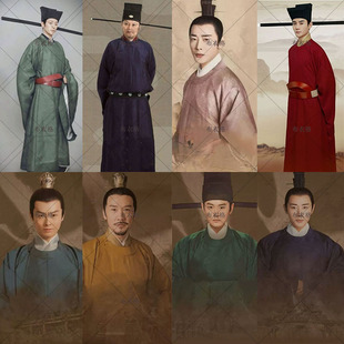 男士宋朝影视装大臣服朝服县令皇帝服官员服王爷圆领袍古装演出服