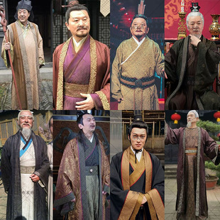 影视古装同款唐朝宋朝皇帝服官员朝服男士汉服书生服大臣员外古装