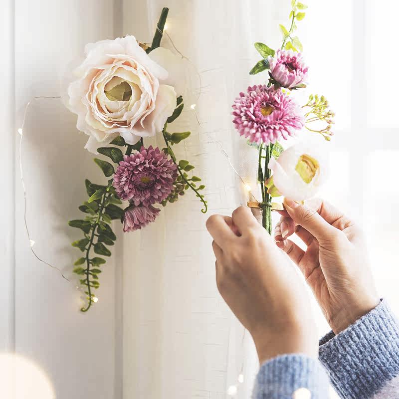 仿真花夹子网格照片墙少女心宿舍装饰相片墙配件 ins墙面装饰挂件|msdalam kategori Aksesori rumah, mural - dari Buy2taobao.com untuk memberikan perkhidmatan ejen Taobao profesional membeli