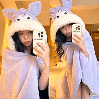 可爱成人款加厚披肩加大秋冬