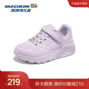 新款 休闲鞋 童鞋 时尚 子 女童轻量舒适透气板鞋 Skechers斯凯奇秋季