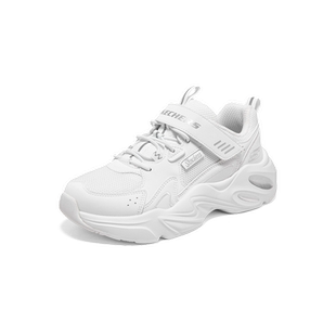 Skechers斯凯奇男童魔术贴老爹鞋儿童透气运动小白鞋中大童休闲鞋