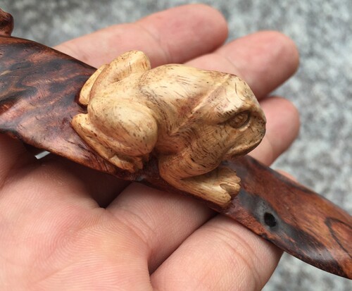 越黄水波纹料越南黄花梨动物把件越黄工艺把件越黄紫油梨老料把件
