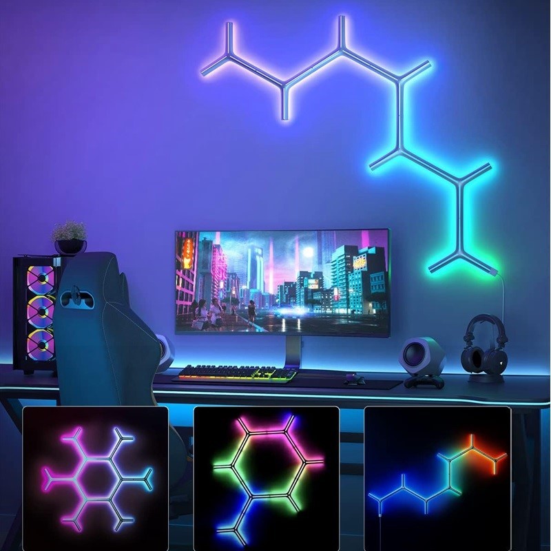 Govee Glide Y Lights 室内墙壁装饰 Y 型灯棒 壁灯 星座灯 H6065