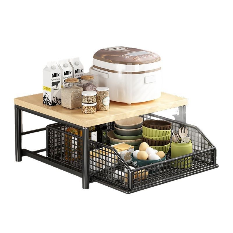 桌面置物架厨房多功能分层整理餐桌零食茶几水杯架茶包台面收纳盒,厨房/烹饪用具,微波炉置物架,淘宝优惠券,粉丝福利购,淘宝优惠卷