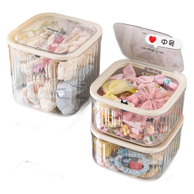 桌面萌粒收纳盒按压开盖防尘带盖小杂物零食糖果罐盲盒收纳展示架,收纳整理,首饰盒,淘宝优惠券,粉丝福利购,淘宝优惠卷