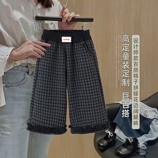 加绒 中大童直筒裤 不加绒 春秋阔腿裤 休闲裤 女童韩版