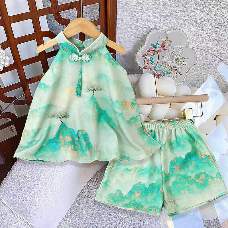 中国风薄款改良两件套洋气夏装