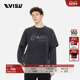 EVISU T恤 刺绣圆领长袖 KURO男士 商标印花休闲时尚