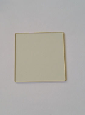 钢化光学黄色玻璃JB400金色滤光片400nm前截止后通过 100*100*2mm