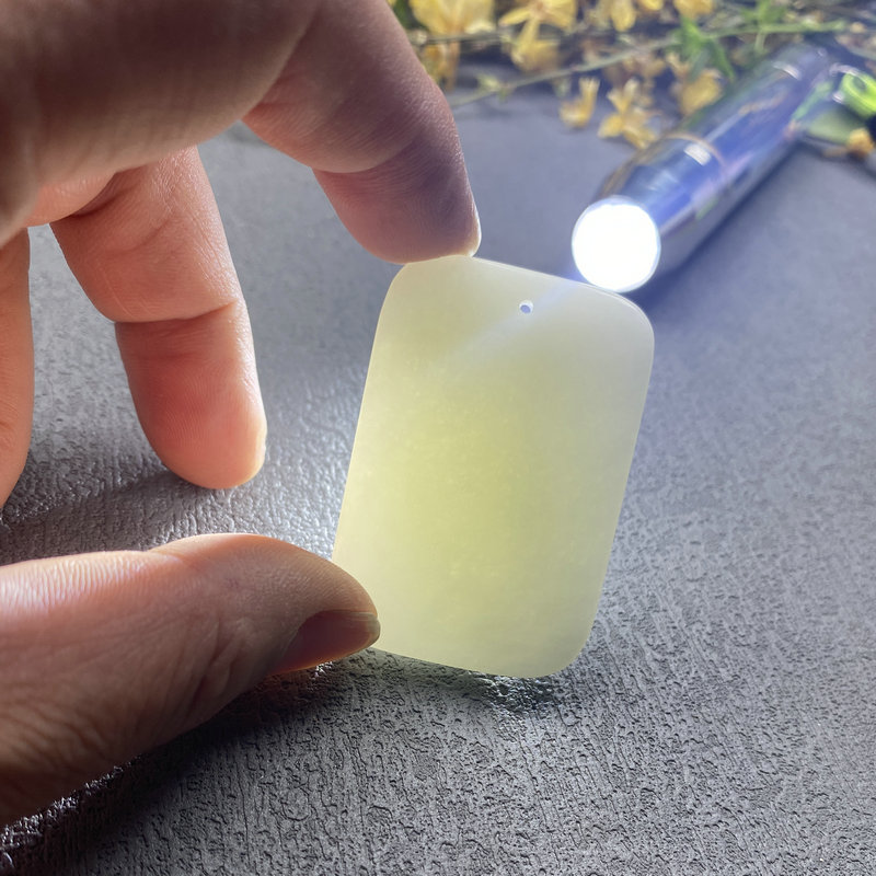 兵马俑同款活玉蓝田玉平安无事牌