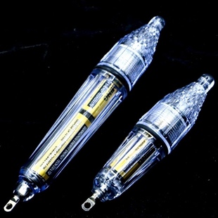 诱鱼灯集鱼灯LED水下聚鱼灯送5号电池12厘米,17厘米深海防水引鱼