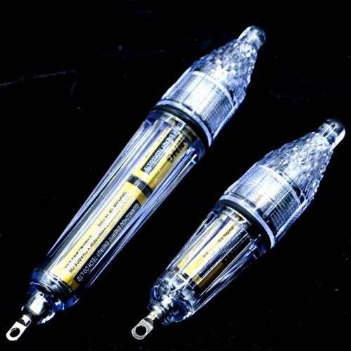 诱鱼灯集鱼灯LED水下聚鱼灯送5号电池12厘米,17厘米深海防水引鱼