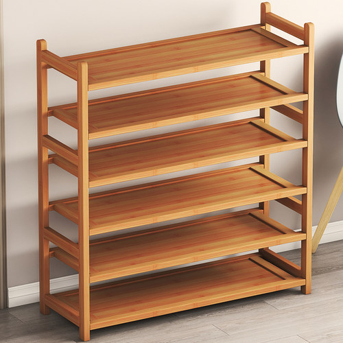 润雕简约经济型家用多层楠竹鞋架