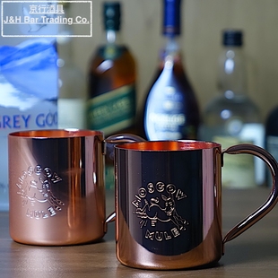 304不锈钢双层镀铜莫斯科骡子杯铜杯Moscow cup精抛骡子酒杯 mule