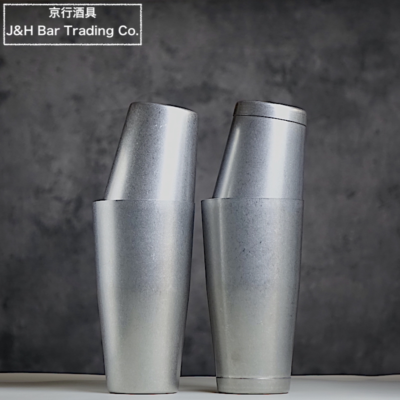 304不锈钢精抛磨砂摇酒壶精士顿经典美式两段调酒杯鸡尾酒shaker