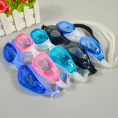 sainteve泳镜大框高清防水防雾鼻梁一体成人男女通用游泳眼镜装 备