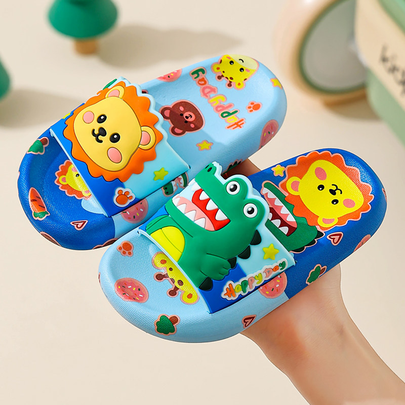 儿童拖鞋男童夏季2026新款卡通恐龙小学生家居小孩浴室洗澡用防滑