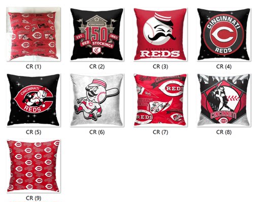 MLB Cincinnati Reds Pillow Cover辛辛那提红人队球迷抱枕套