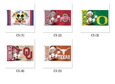 NCAA Mickey Mouse House Flag米老鼠屋大学名校海报旗帜