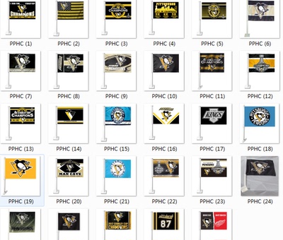 Hockey Pittsburgh Penguins Car Flag匹兹堡企鹅球迷旗帜车旗