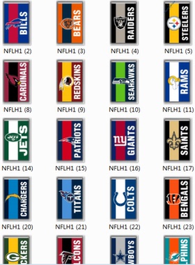 Football Teams Flag美式橄榄球队球迷俱乐部装饰海报旗帜挂毯