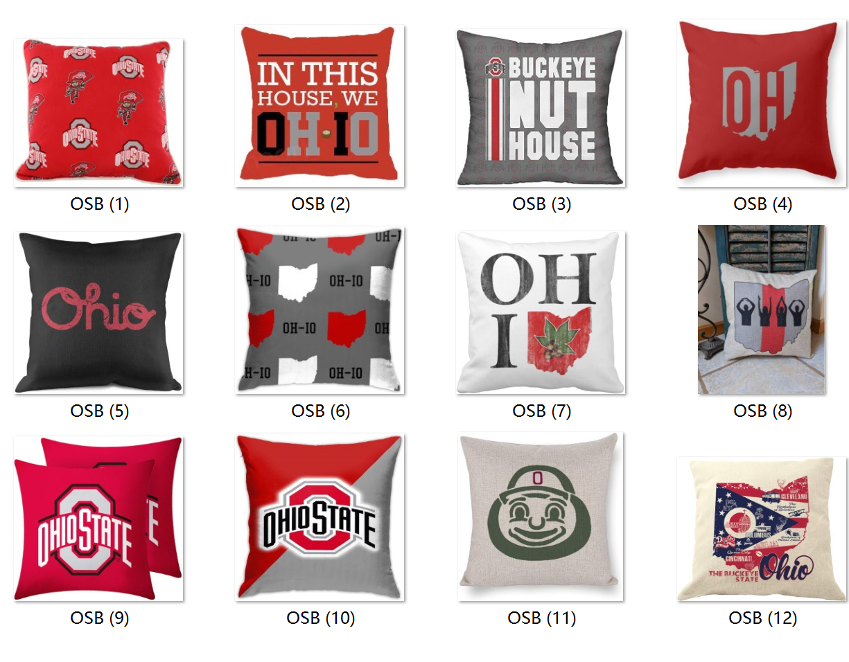 枕套沙发装饰ohiobuckeyes