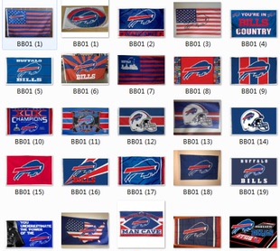 Buffalo Bills Flag水牛城比尔队球迷俱乐部节日装饰海报旗帜