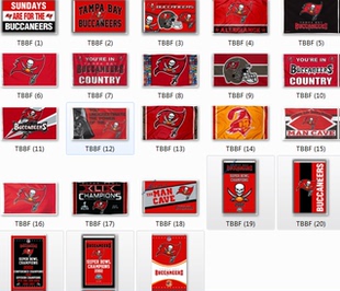 Football Tampa Bay Buccaneers Flag坦帕湾海盗队球迷装饰旗帜