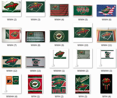 NHL Minnesota Wild Flag明尼苏达荒野队球迷会场装饰旗帜车旗