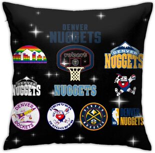 Denver Nuggets Home Pillow Cove丹佛掘金队球迷酒吧装饰抱枕套