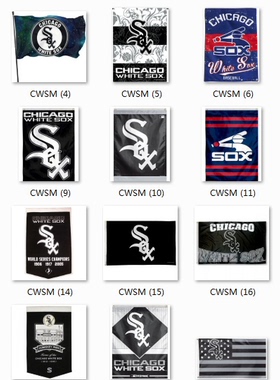 Chicago White Sox Outdoor House Flag芝加哥白袜队球迷旗帜车旗