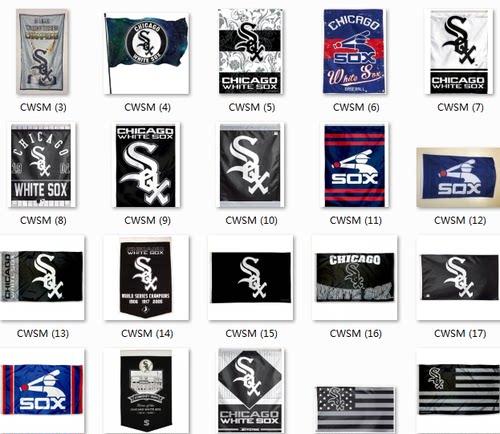 Chicago White Sox Outdoor House Flag芝加哥白袜队球迷旗帜车旗