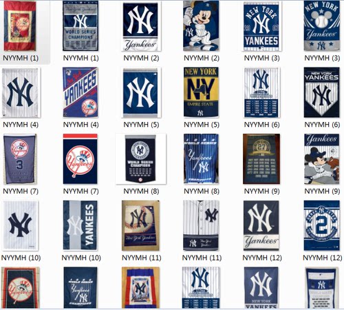 MLB New York Yankees House Flag纽约洋基队棒球球迷旗帜车旗
