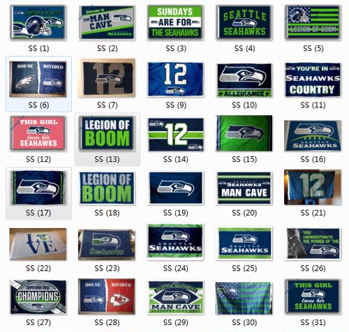 Football Seattle Seahawks Flag 西雅图海鹰队冠军旗帜