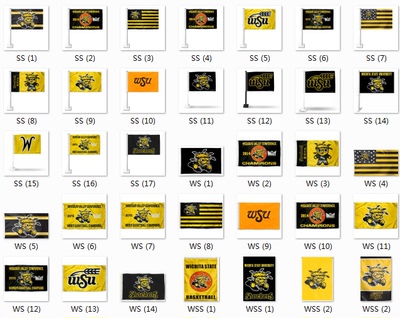 Wichita State Shockers Flag威奇托州立休克大学球迷装饰旗帜