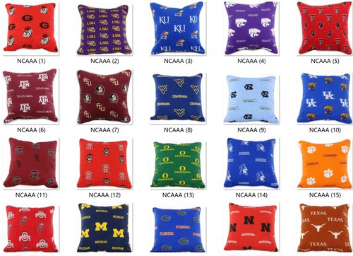 College NCAA Team Pillow Cover美国大学球队球迷装饰抱枕套