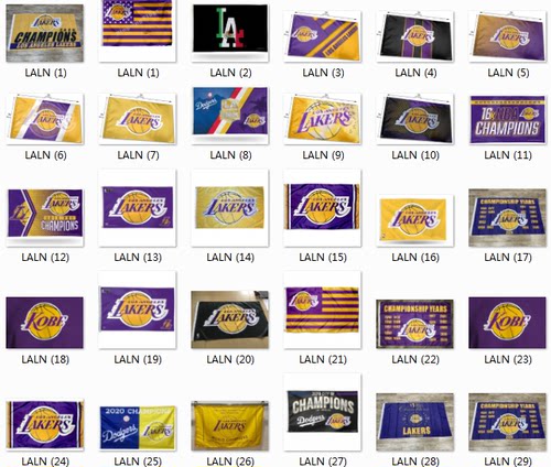 Los Angeles Lakers Flag洛杉矶湖人队球迷旗帜会场壁画海报