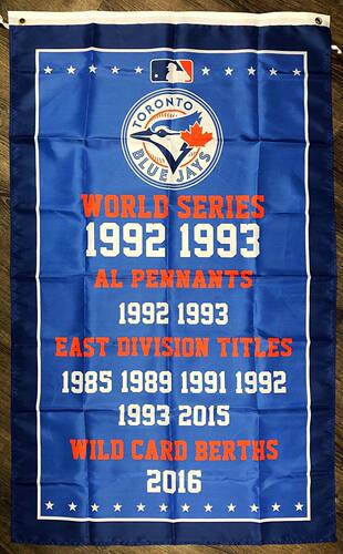 MLB Toronto Blue Jays World Series Championship Flag球迷旗帜
