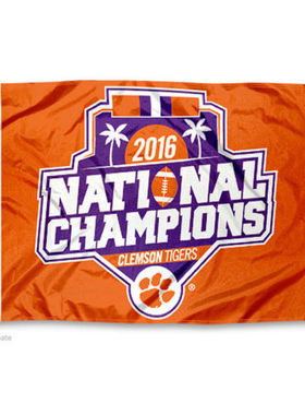Clemson University National Champions 2016大学名校校旗海报定