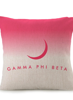 Gamma Phi Beta Sorority定制标志抱枕套DIY抱枕包含枕芯