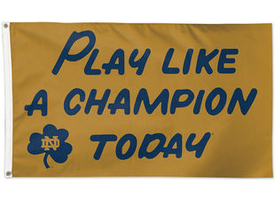 Dame Champion Play NCAA大学名校校旗海报定制 Like Notre