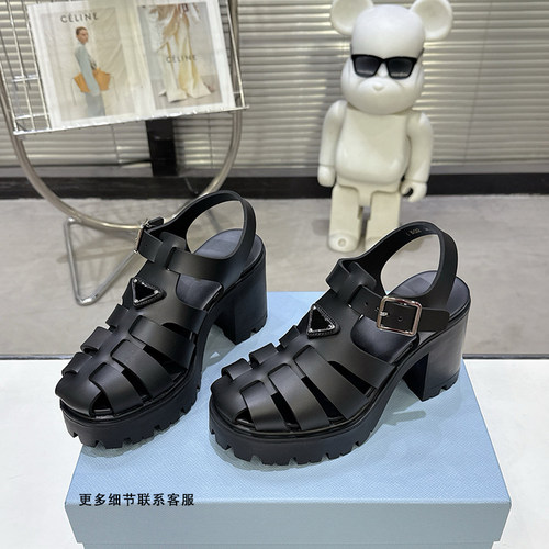 2026夏季新款厚底高跟凉鞋女百搭超火爆今年流行的鞋子爆款猪笼鞋