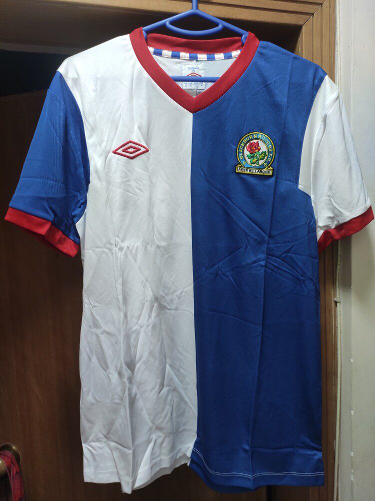 全新正货英超布莱克本队主场球衣